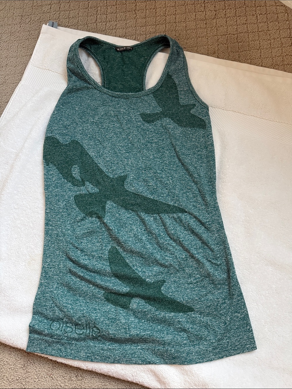 Oiselle Flyte Tank- Seamless Racerback in Green
